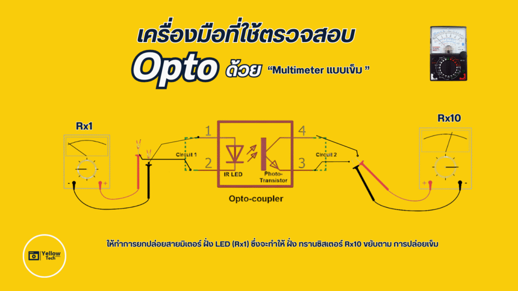 ตรวจสอบ Opto ในแอร์อินเวอร์เตอร์อย่างมืออาชีพ ด้วยมัลติมิเตอร์แบบเข็ม